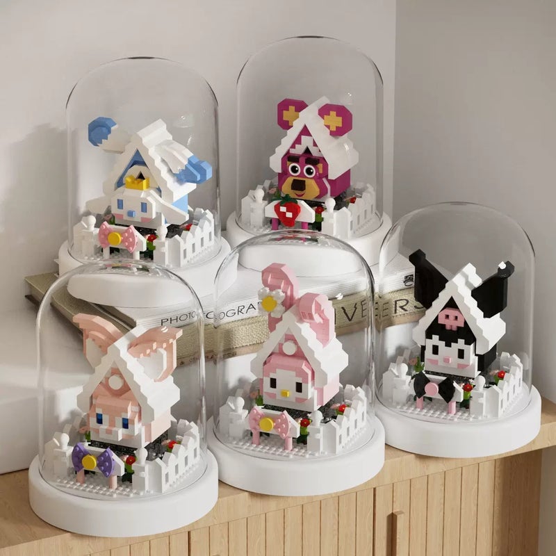 Dropshipping Four Seasons Green Sakura Tree House Building Blocks Compatible With Lego Educational Toys Ornaments Valentine'S Day Gifts - Image 4